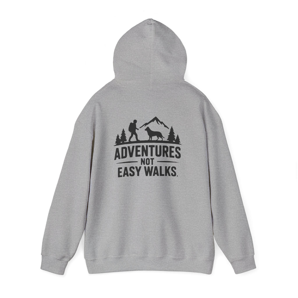 Adventures Not Easy Walks unisex Hoodie – Light Colours - product mockup 10