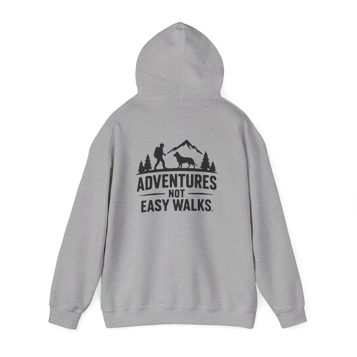 Adventures Not Easy Walks unisex Hoodie – Light Colours - product mockup 10