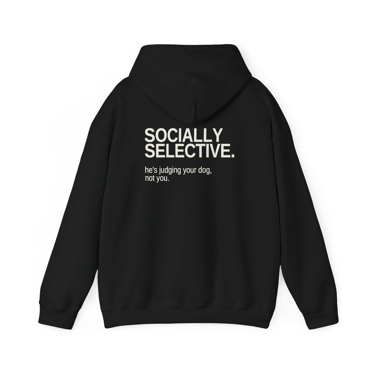 Socially Selective. Unisex Hoodie – Dark Colours