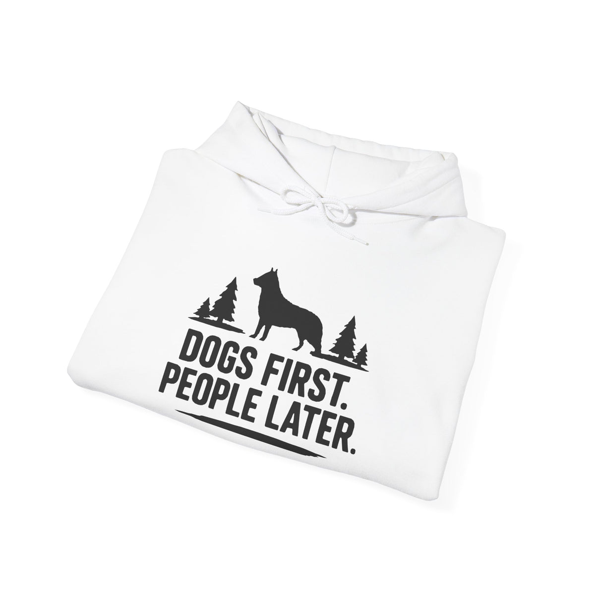 Dogs First. People Later unisex Hoodie – Light Colours - product mockup 6