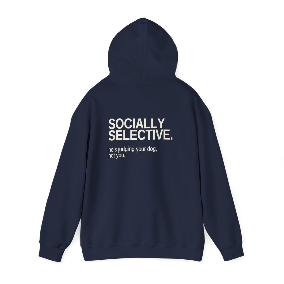 Socially Selective. Unisex Hoodie – Dark Colours
