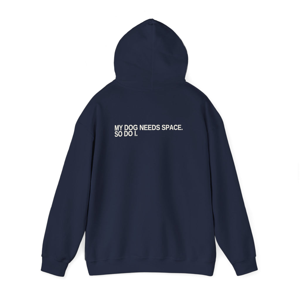 Needs Space. Unisex Hoodie – Dark Colours