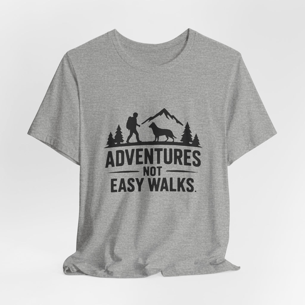 Adventures Not Easy Walks unisex T-Shirt – Light Colours - product mockup 12