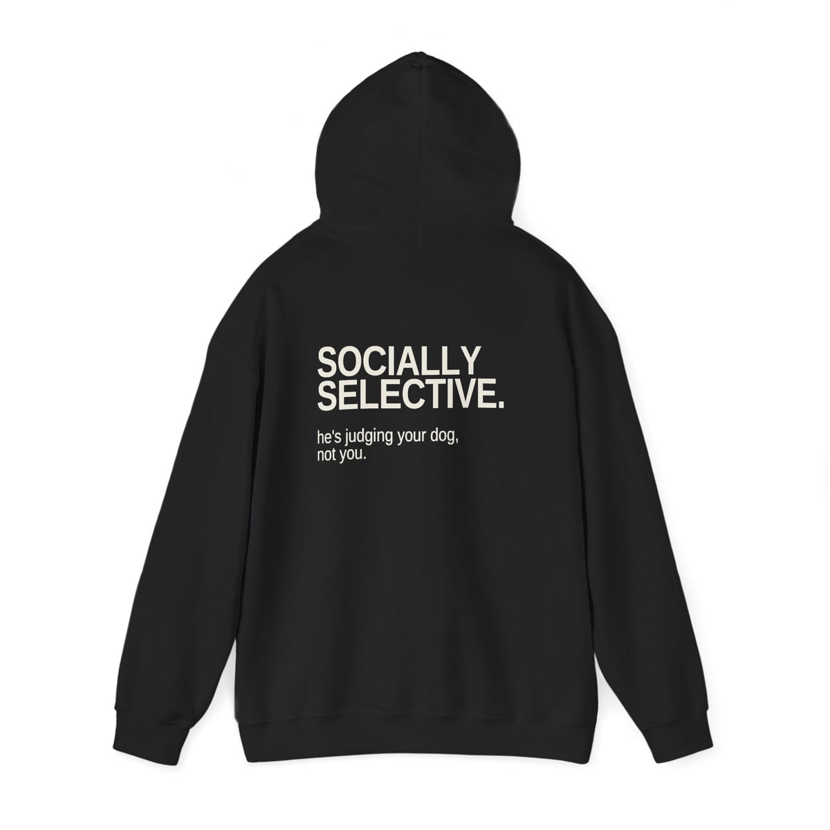 Socially Selective. Unisex Hoodie – Dark Colours