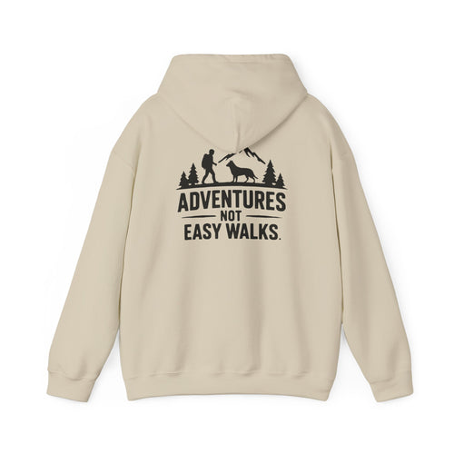 Adventures Not Easy Walks. Unisex Hoodie – Light Colours