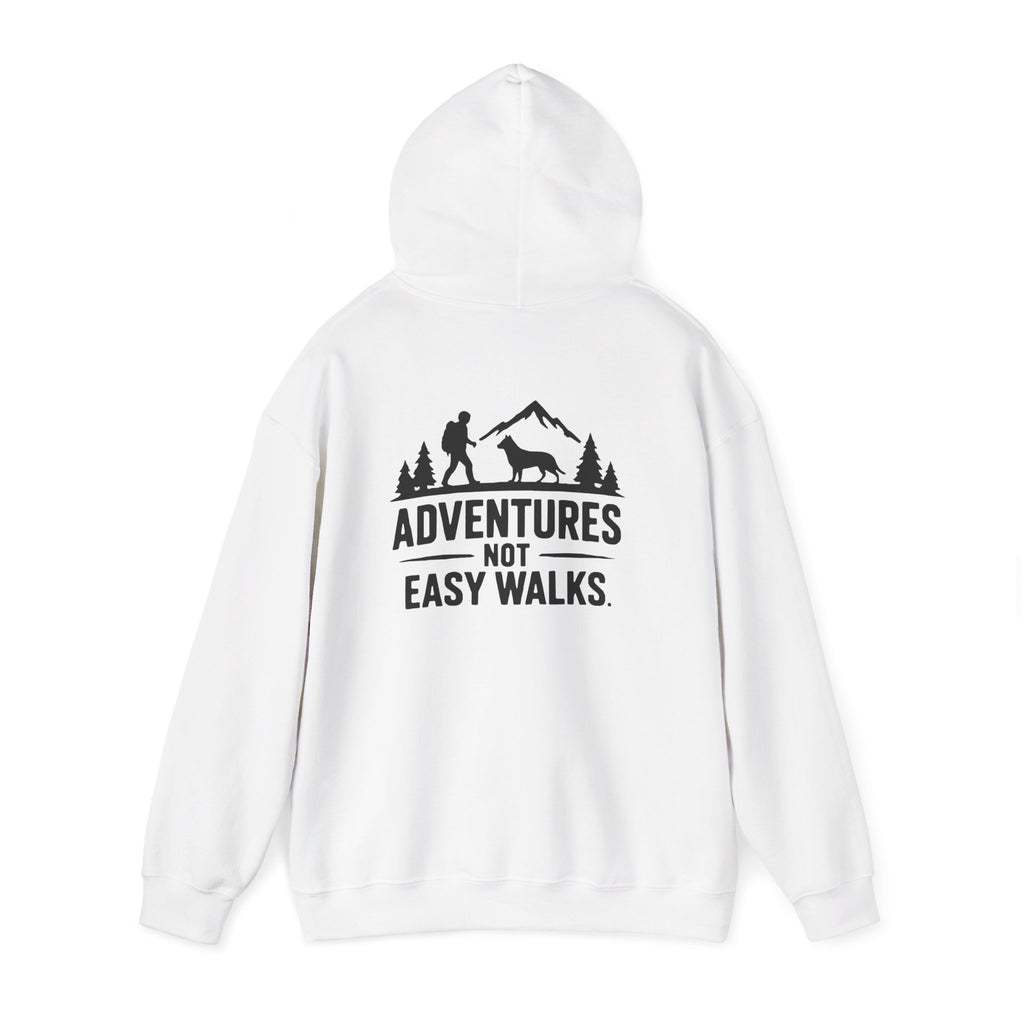Adventures Not Easy Walks unisex Hoodie – Light Colours - product mockup 4