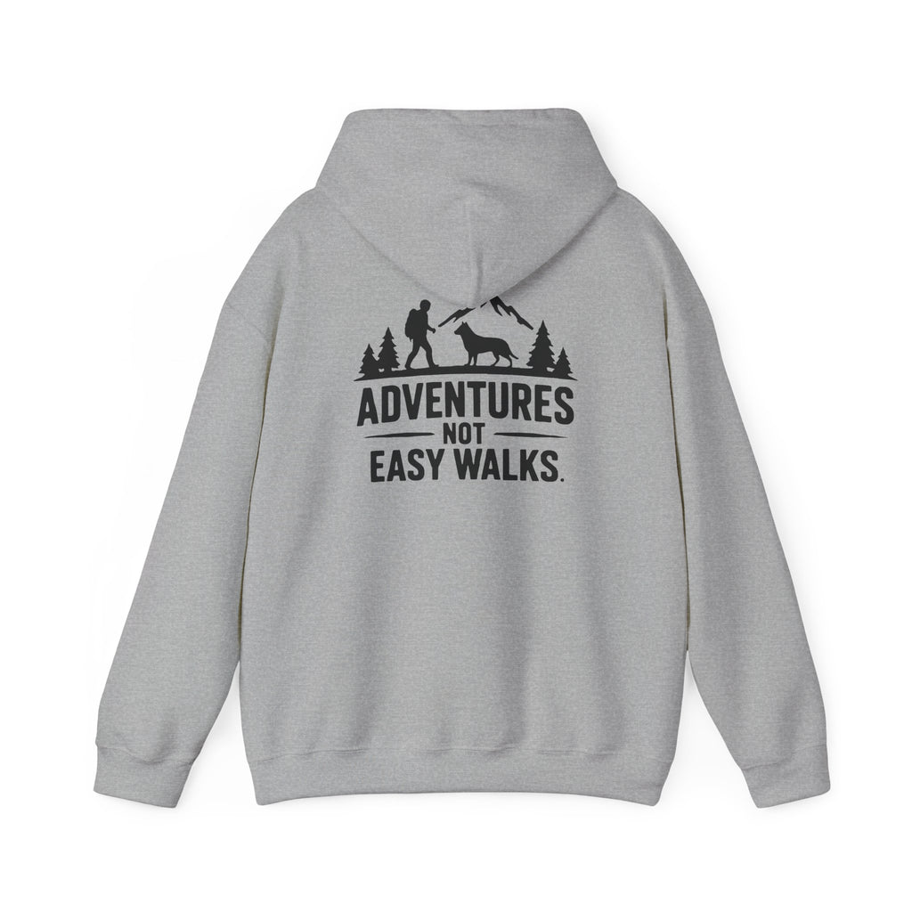 Adventures Not Easy Walks unisex Hoodie – Light Colours - product mockup 3
