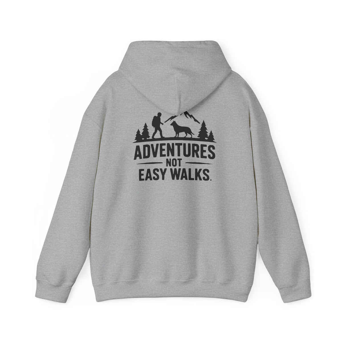 Adventures Not Easy Walks unisex Hoodie – Light Colours - product mockup 3
