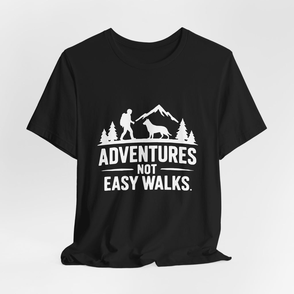Adventures Not Easy Walks unisex T-Shirt – Dark Colours - product mockup 10