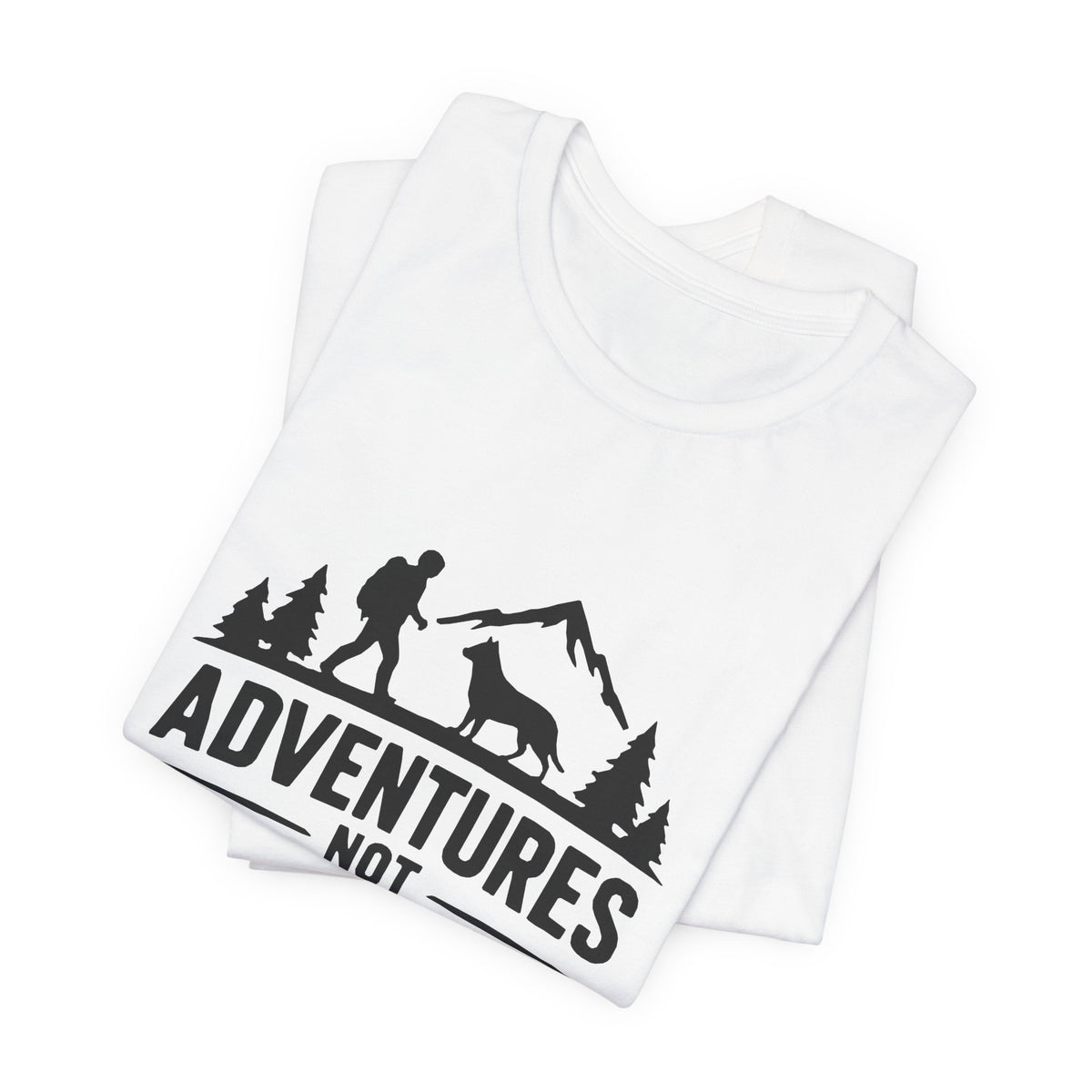 Adventures Not Easy Walks unisex T-Shirt – Light Colours - product mockup 5