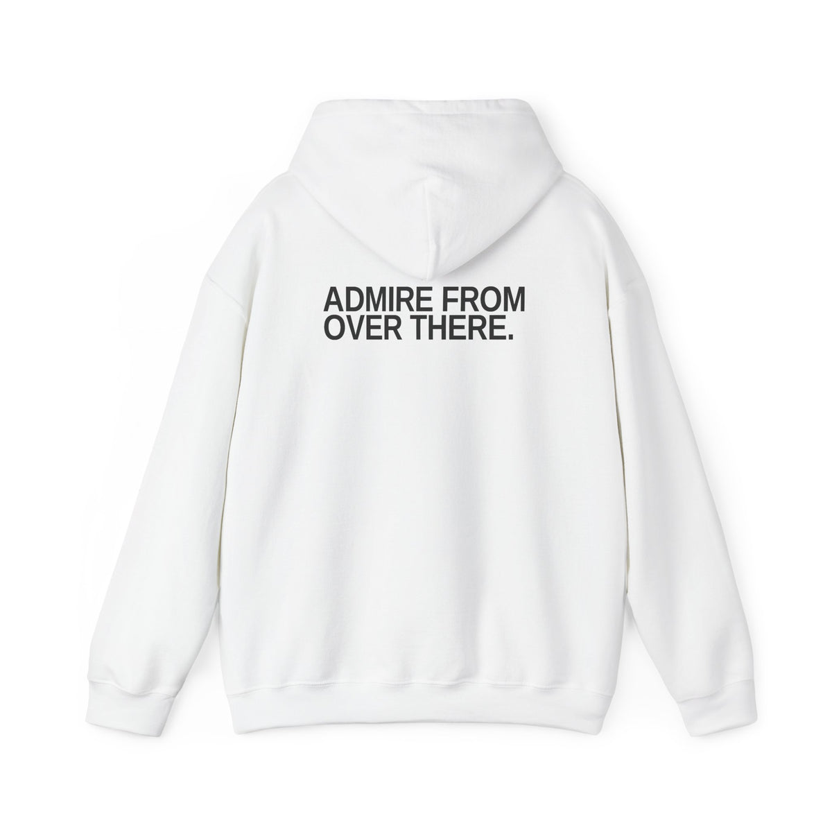 Admire From Over There reactive dog hoodie in a light colour