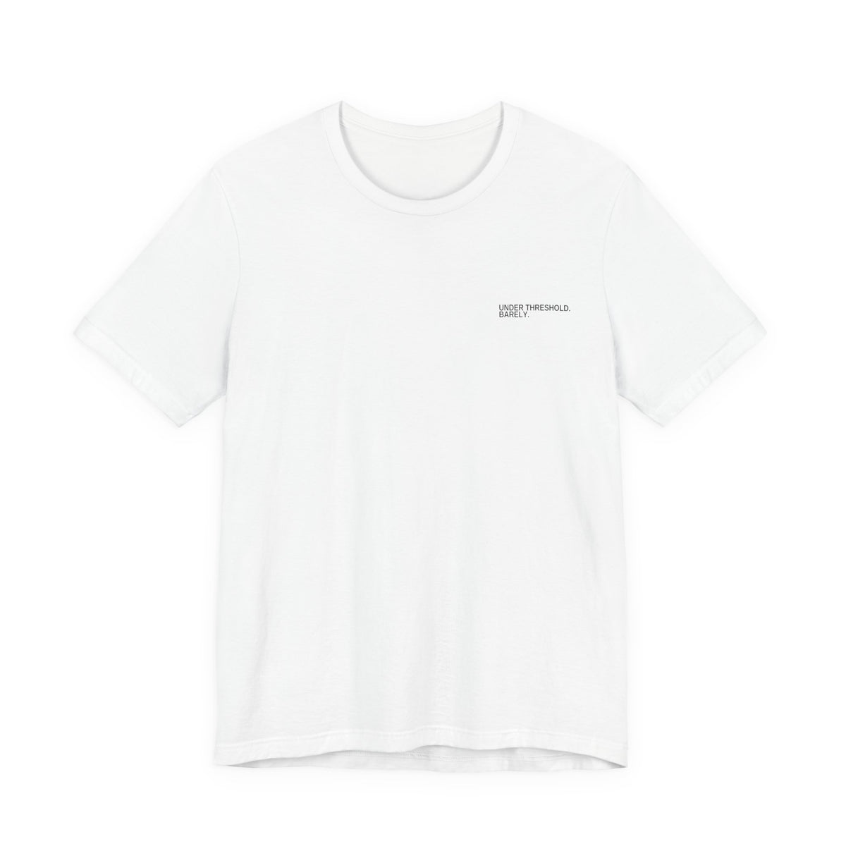 Under Threshold Barely reactive dog T-shirt in a light colour